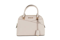 Michael Kors Jet Set Travel Medium Powder Blush Leather Dome X Cross Satchel Bag